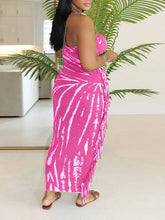 Fringe Combo Strapless Dress--Clearance